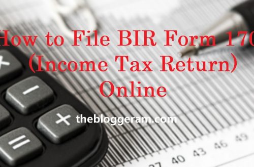 How to File BIR 1700 Online